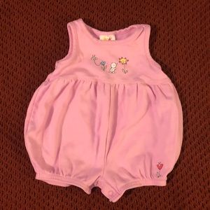 VINTAGE CARTERS PINK DUCK ROMPER 90’s